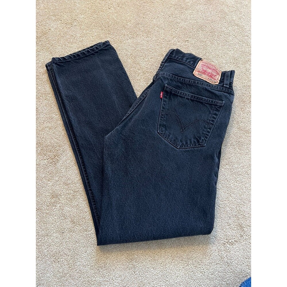 Levi's 505 Regular Fit Jeans - Men’s 34 x 34 Black